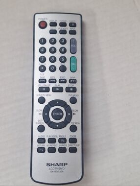 Sharp LCDTV/DVD GA480WJSA TV DVD Remote Control Tested Works